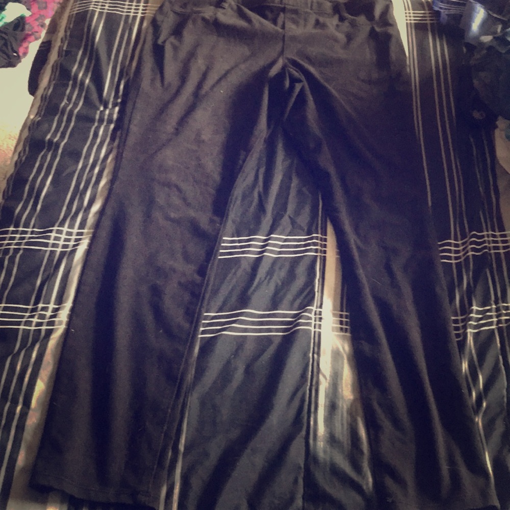 Black stretch pants